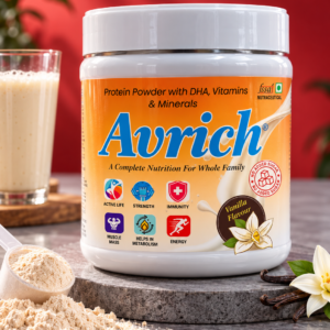 avrich vanilla protein powder showcase