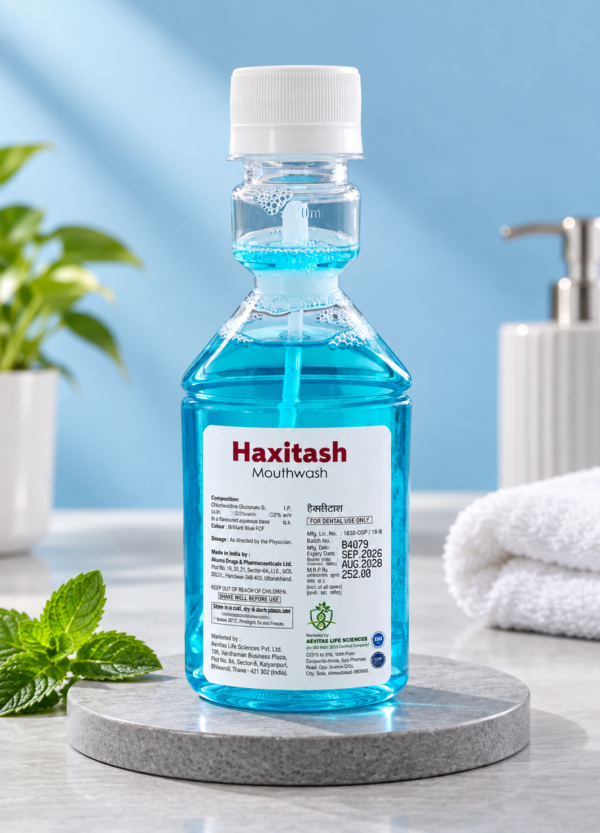 haxitash mouthwash fresh hygiene display