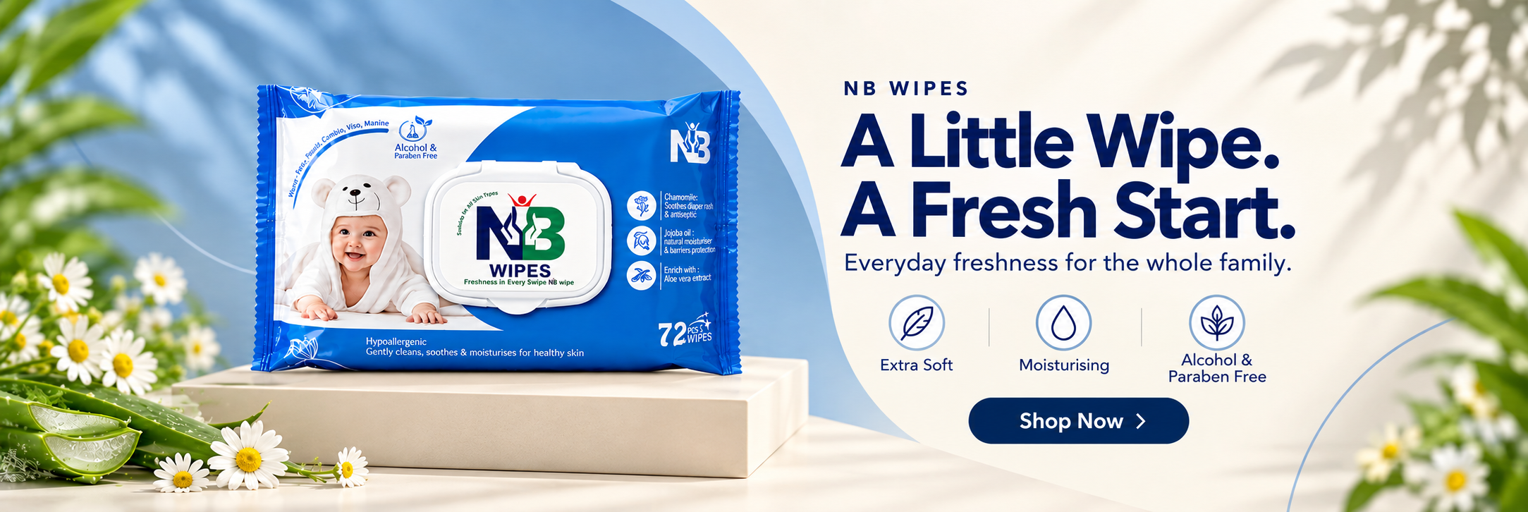 NB Wipes Everyday Freshness Banner